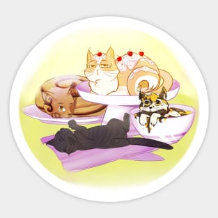 Cat Cake Sticker